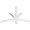 Ekena Millwork Davenport Architectural Grade PVC Gable Bracket, 96"W x 36"H x 4"D x 4"F, 9/12 Pitch GBP096X36X0404DAV00 - alternate 1